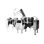 Thumbnail image #1 for Southbend (Middleby) Southbend Steam KDMTL-40-2 Direct Steam Twin Tilting Mixer Kettle, 2 x 40-Gallon, 2/3 Jacket, 316 Stainless Steel Liner