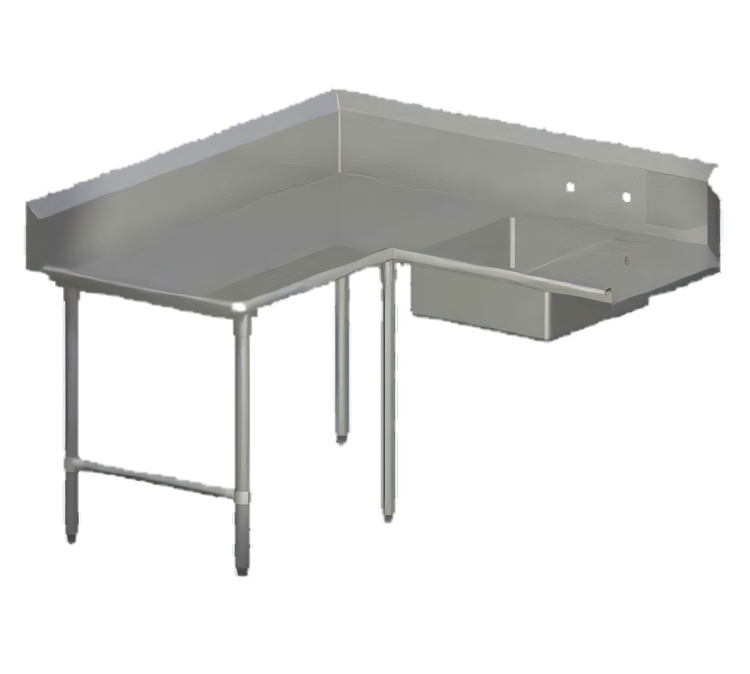 Product image #1 for John Boos Pro-Bowl 144-Inch L-Shaped Corner Soiled Dishtable with 20" x 20" x 8" Sink Bowl