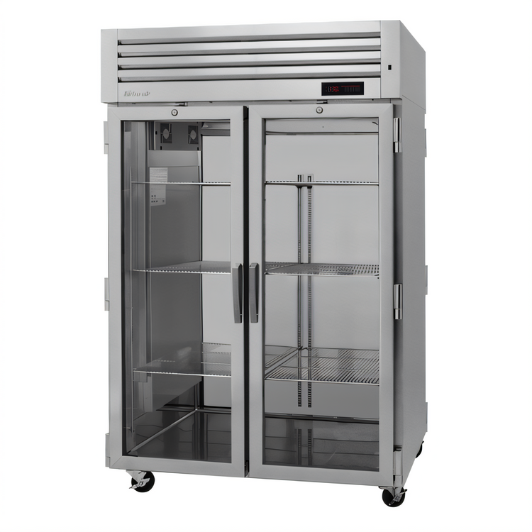 Product image #1 for Turbo Air PRO Series Two-Section Reach-In Glass Door Heated Holding Cabinet, 47.7 Cu. Ft.