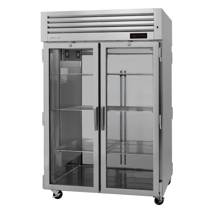 Product image #1 for Turbo Air PRO Series Two-Section Reach-In Glass Door Heated Holding Cabinet, 47.7 Cu. Ft.