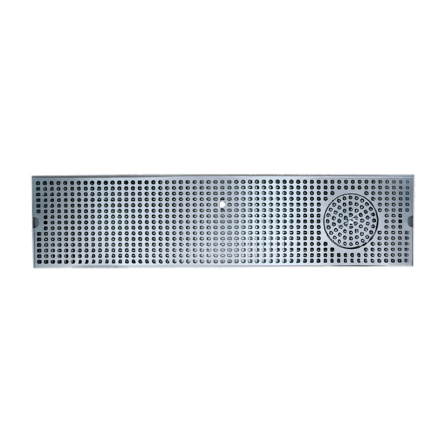 Product image #1 for 30 Inch Surface-Mount Stainless Steel Drip Tray Trough with Integral Glass Rinser