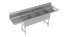 Thumbnail image #1 for Krowne Royal Series 90-Inch Wide 3-Compartment Commercial Sink with Left and Right Drainboards, 18
