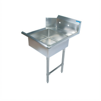 BK Resources Heavy Duty Straight Soiled Dish Table with Pre-Rinse Sink, Right-to-Left Operation