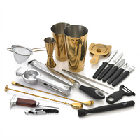 Barfly Deluxe 18-Piece Gold-Plated Mixology Set