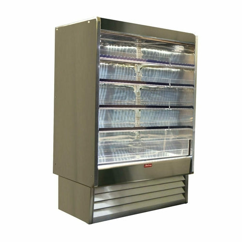 Product image #1 for Howard-McCray 99-Inch Self-Contained Dairy Open Merchandiser with LED Shelves, Stainless Steel