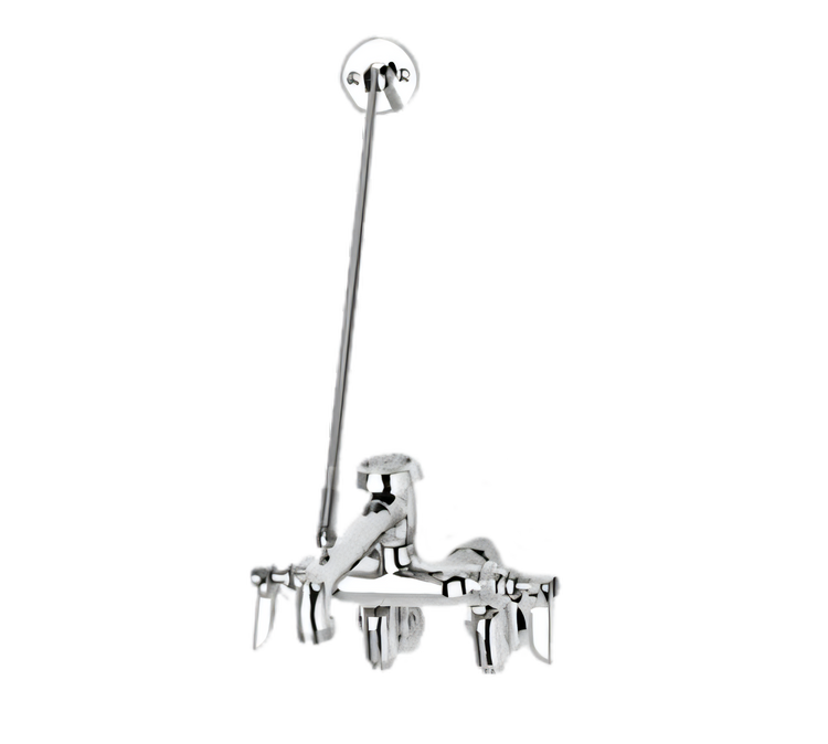 Product image #1 for T&S Brass B-0667-POLM Adjustable Wall-Mount Service Sink Faucet with Vacuum Breaker Nozzle and Pail Hook