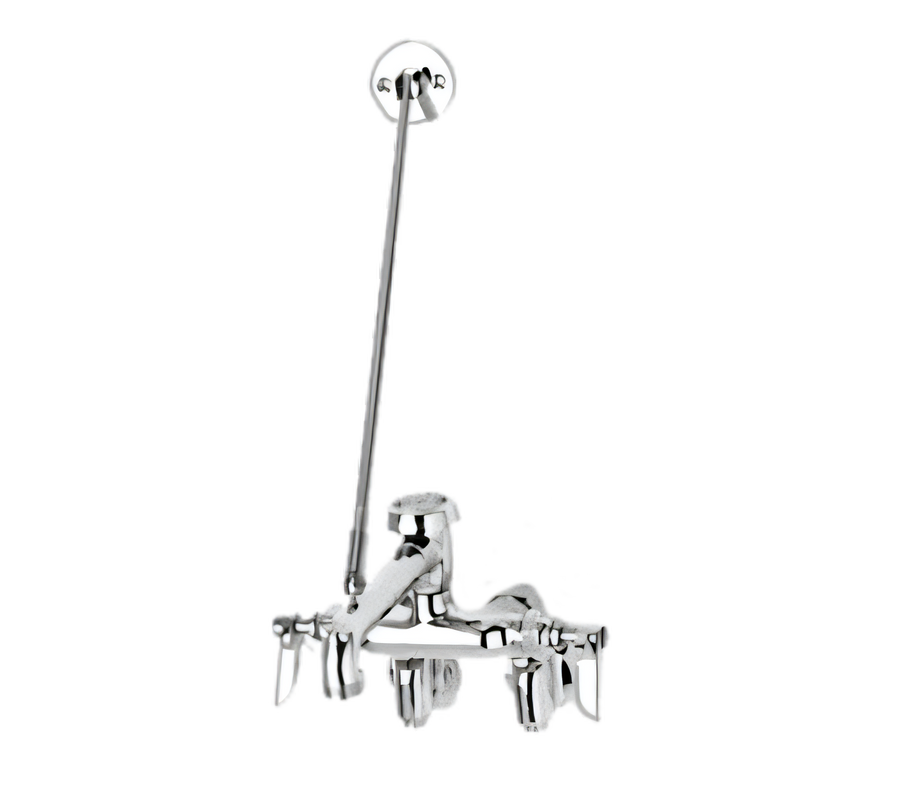 Product image #1 for T&S Brass B-0667-POLM Adjustable Wall-Mount Service Sink Faucet with Vacuum Breaker Nozzle and Pail Hook
