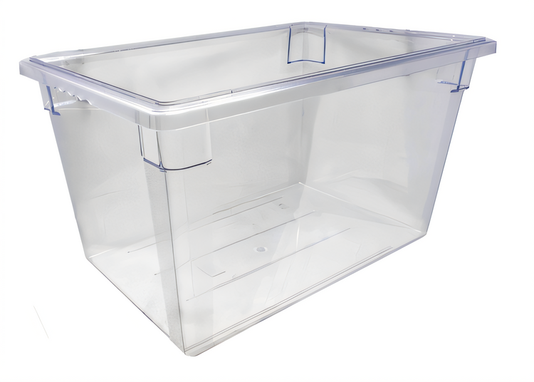 Product image #1 for Omcan USA Rectangular Stackable Clear Polycarbonate Food Storage Container, 18 x 26 x 15 Inch