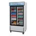 Thumbnail image #1 for Turbo Air TGM-35R-N 2-Section Glass Door Refrigerated Merchandiser, 29.27 Cu. Ft., Sliding Doors