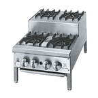Thumbnail image #1 for Jade Range (Middleby) Supreme JHPE-4-336-F 36-Inch Natural Gas Step-Up Hot Plate with 7 Open Burners, Stainless Steel Front
