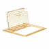 Thumbnail image #1 for Cambro High Heat H-Pan 1/2 Size Notched FlipLid Hinged Food Pan Cover, Amber