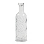Thumbnail image #1 for American Metalcraft WB35 34 oz Clear Diamond Plastic Water Bottle with Cap Case of 12