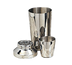 Thumbnail image #1 for 16 oz Three-Piece Stainless Steel Cocktail Shaker with Strainer Top and Jigger Cap
