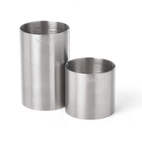 Barfly 2-Piece Stainless Steel Thimble Measure Jigger Set, 25 mL and 50 mL