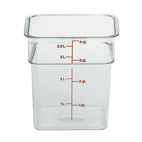 Product image #2 for Cambro 4SFSCW135 CamSquare® Commercial Food Storage Containers Case of 6