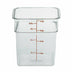 Thumbnail image #2 for Cambro 4SFSCW135 CamSquare® Commercial Food Storage Containers Case of 6