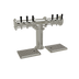 Thumbnail image #1 for Glastender Pipe Tee 6-Faucet Countertop Glycol-Cooled Draft Dispensing Tower, Mirror Finish