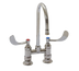Thumbnail image #1 for T&S Extra Heavy Duty Deck-Mounted Manual Mixing Faucet, 4-Inch Centers