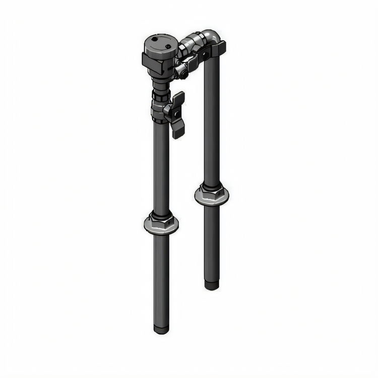 Product image #1 for T&S Brass Atmospheric Vacuum Breaker Assembly with Adjustable Slip Flanges, 4-1/4 Inch Center Mount, 1/2 Inch NPT Male Threads