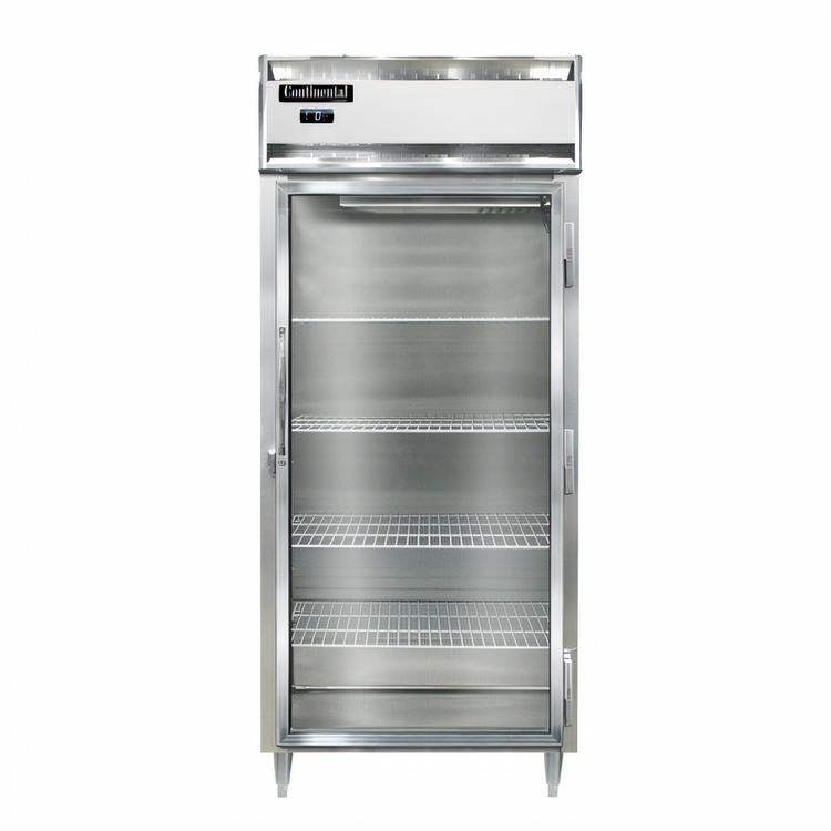 Product image #1 for Continental Refrigerator D1FXNSAGD Designer Line One-Section Extra-Wide Display Reach-In Freezer with Hinged Glass Door