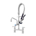 Thumbnail image #1 for EverSteel Stainless Steel 8-Inch Center Deck Mount Pre-Rinse Faucet Assembly with 8-Inch Swing Nozzle and 1.15 GPM Spray Valve