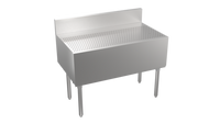 Krowne Stadium Series Free-Standing Stainless Steel Underbar Drainboard, 42 Inch W x 29 Inch D