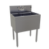 Thumbnail image #1 for Glastender Two-Compartment Underbar Sink Unit with Backsplash-Mounted Faucet, 24 x 19 Inches, Stainless Steel