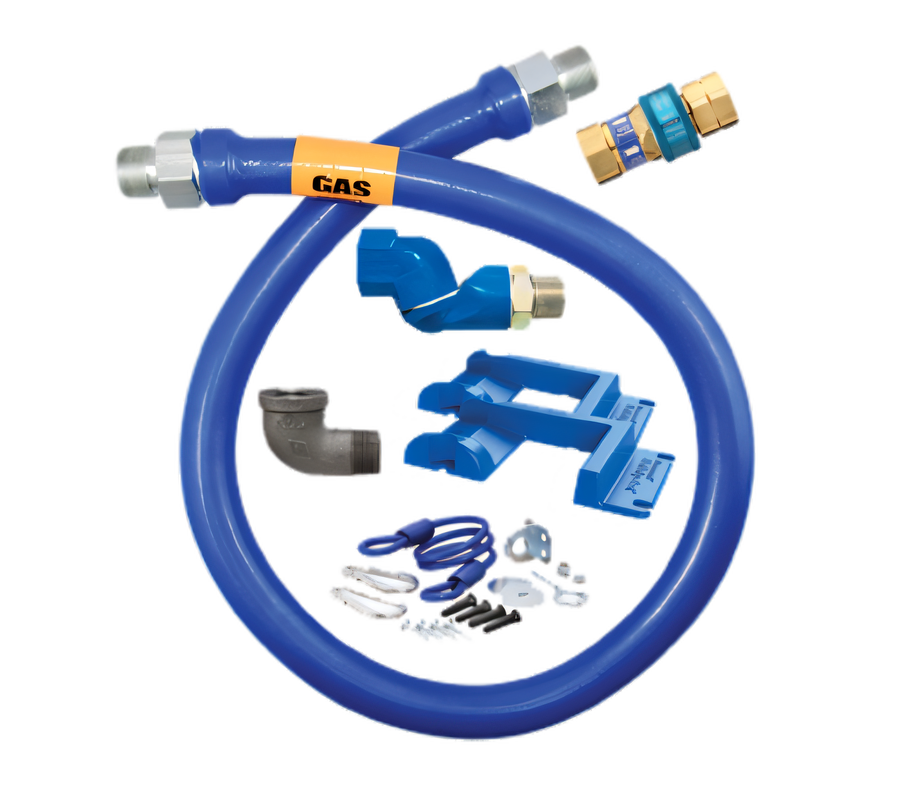 Product image #1 for Dormont Manufacturing 16125BPQSR48PS Dormont Blue Hose Gas Hose