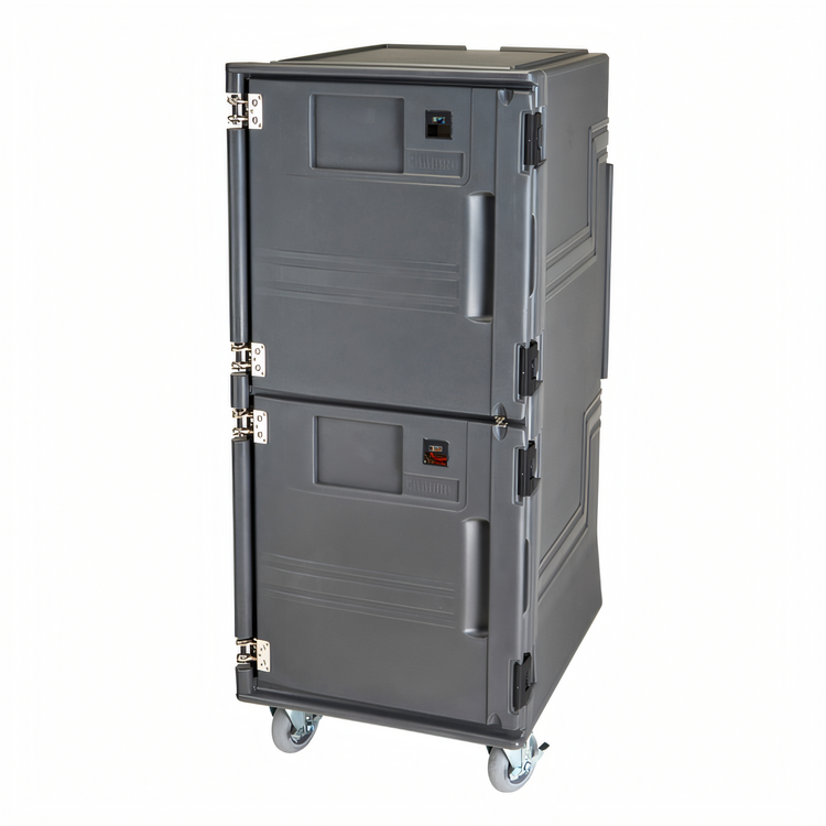 Product image #1 for Cambro Pro Cart Ultra Security Package 28-Inch Wide 2-Compartment Electric Front-Loading Hot/Cold Food Pan Carrier