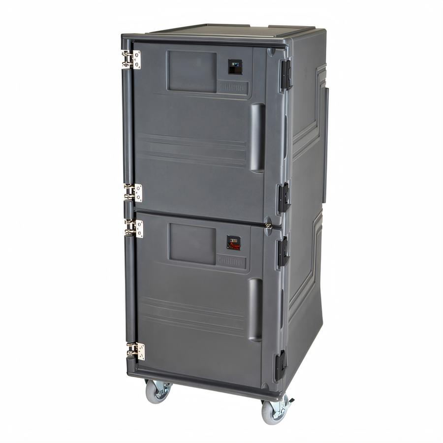 Product image #1 for Cambro Pro Cart Ultra Security Package 28-Inch Wide 2-Compartment Electric Front-Loading Hot/Cold Food Pan Carrier