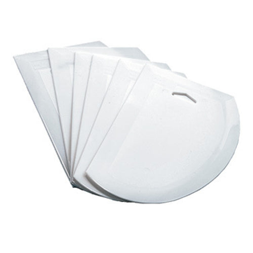 Product image #1 for Winco Large White Plastic Dough Scraper, 7-1/2 x 4-3/4 in, 6-Pack