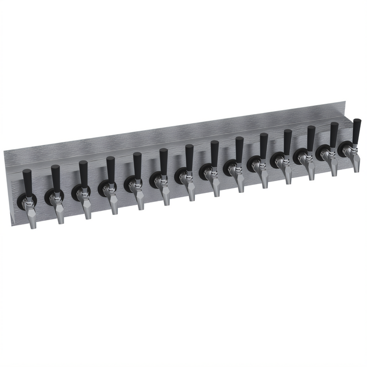 Product image #1 for Krowne 42-Inch Wall-Mount Glycol-Cooled Draft Beer Tower, 14 Faucet Capacity