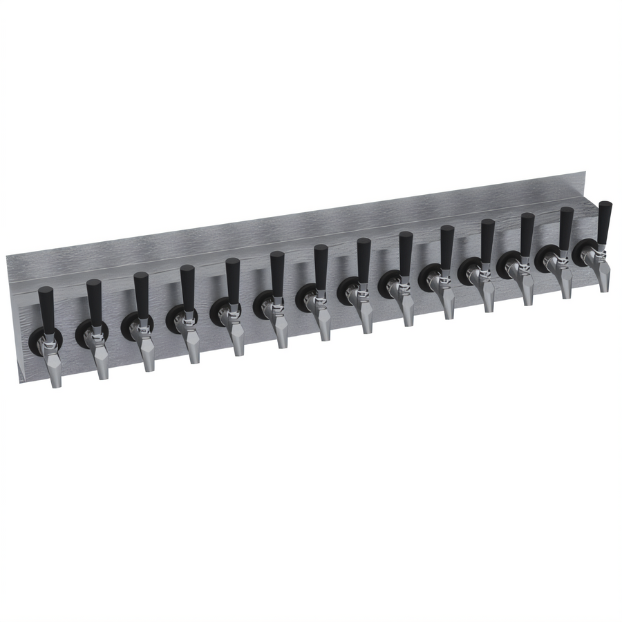 Product image #1 for Krowne 42-Inch Wall-Mount Glycol-Cooled Draft Beer Tower, 14 Faucet Capacity
