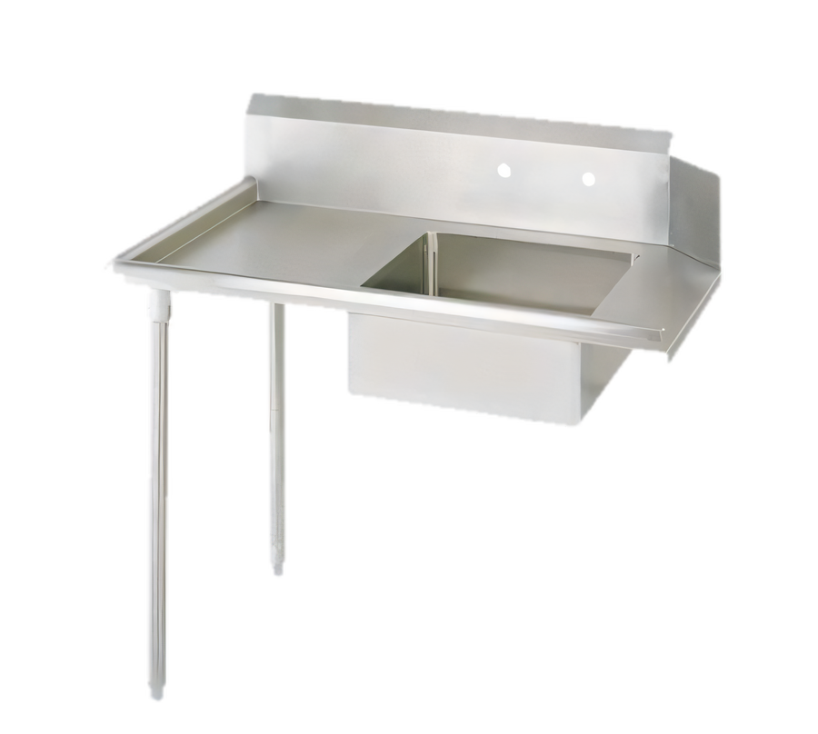 Product image #1 for BK Resources 36-Inch Straight Left-to-Right Soiled Dish Table with 20 x 20 x 8 Sink and 10-Inch Backsplash