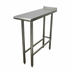 Thumbnail image #1 for Advance Tabco TFMS-122 12 x 24 Inch Stainless Steel Equipment Filler Table, Open Base, 16-Gauge 304 Top, 1-1/2 Inch Rear Up-Turn