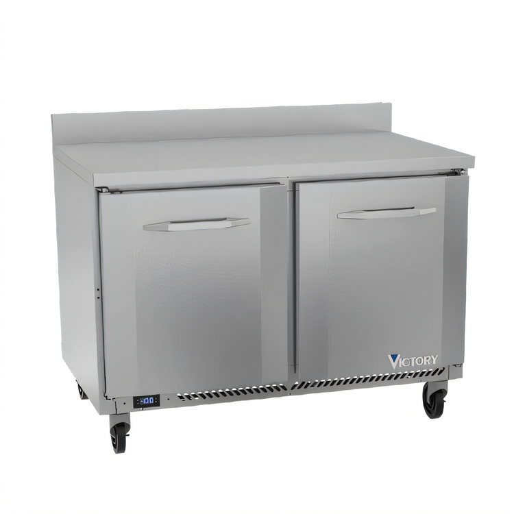 Product image #1 for Victory Refrigeration 48-Inch Two-Section Worktop Freezer Counter