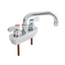 Thumbnail image #1 for John Boos Lead-Free Heavy Duty Splash Mount Faucet with 6-Inch Swing Spout and 4-Inch Centers