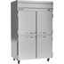 Thumbnail image #1 for Beverage-Air Horizon Series Two-Section Reach-In Refrigerator with 4 Half Solid Doors, Top-Mount Self-Contained, 46.88 Cu. Ft.