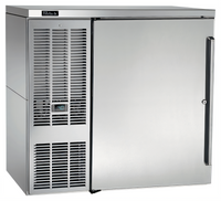 36-Inch One-Section Self-Contained Front-Vented Refrigerated Back Bar Cabinet with Solid Left-Hinged Door