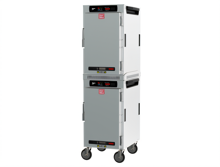 Product image #1 for Metro HotBlox Narrow 16-Pan Dual Cavity Mobile Insulated Holding Cabinet, Digital Touchscreen, Solid Doors