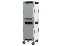 Metro HotBlox Narrow 16-Pan Dual Cavity Mobile Insulated Holding Cabinet, Digital Touchscreen, Solid Doors