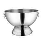 Thumbnail image #1 for Winco SPB-35 14-Quart Stainless Steel Tapered Punch Bowl with Mirror Finish, Ring Handles and Footed Base Case of 6