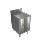 Thumbnail image #1 for BK Resources UBC-21-W18 Underbar Cabinet, 24 x 21 Inches, 18-Gauge Stainless Steel, Flat Top with Raised Edge, 6-Inch Adjustable Legs
