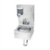 Thumbnail image #1 for Krowne HS-8 16-Inch Wall Mounted Stainless Steel Hand Sink with Faucet, Soap & Towel Dispenser and Skirt