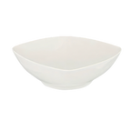 Thumbnail image #1 for Crestware Quattro QUA5 170 oz. Curved Square Fully Vitrified Ceramic Bowl, Pearl White Case of 6