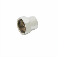 T&S Brass Swivel-to-Rigid Chrome-Plated Low-Lead Faucet Adapter, Master Pack of 50