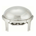Thumbnail image #1 for Madison 8 Qt Oval Stainless Steel Roll-Top Chafer with Mirror Finish