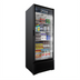 Thumbnail image #1 for Omcan Elite Series One-Section Reach-In Glass Door Refrigerated Display Merchandiser, 19.2 Cu. Ft., Black