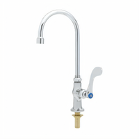 T&S Brass Single Pantry Deck-Mount Faucet with 5-3/4-Inch Swivel/Rigid Gooseneck and 1.5 GPM VR Aerator