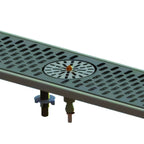 Thumbnail image #1 for Perlick Corporation 6035-GRC 28-Inch Stainless Steel Surface-Mount Drainer with Center Rinser